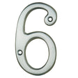 High quality image of Carlisle Brass - Numerals (0-9) Number 6/9 - Satin Chrome | Sku. n6sc | Trade Door Handles.