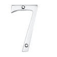 High quality image of Carlisle Brass - Numerals (0-9) Number 7 - Polished Chrome | Sku. n7cp | Trade Door Handles.