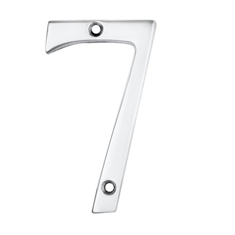 High quality image of Carlisle Brass - Numerals (0-9) Number 7 - Polished Chrome | Sku. n7cp | Trade Door Handles.