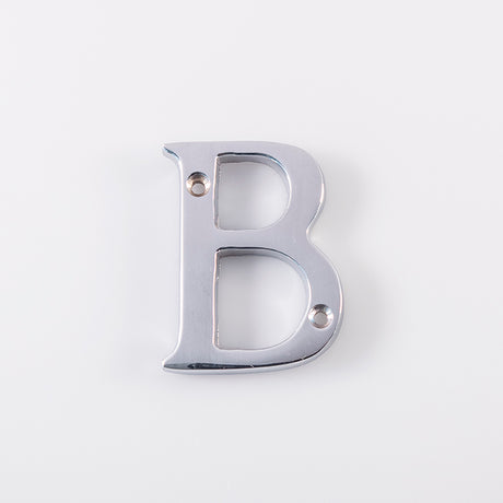 High quality image of Carlisle Brass - Letter B - Polished Chrome | Sku. nbcp | Trade Door Handles.