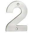 High quality image of Eurospec - Numerals Number 2 - Satin Stainless Steel | Sku. num10102sss | Trade Door Handles.