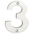 High quality image of Eurospec - Numerals Number 3 - Bright Stainless Steel | Sku. num10103bss | Trade Door Handles.