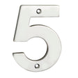 High quality image of Eurospec - Numerals Number 5 - Bright Stainless Steel | Sku. num10105bss | Trade Door Handles.
