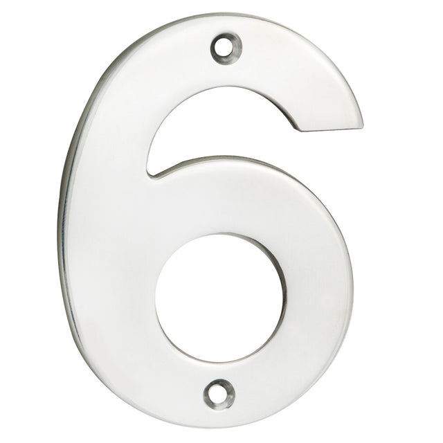 High quality image of Eurospec - Numerals Number 6/9 - Bright Stainless Steel | Sku. num10106-9bss | Trade Door Handles.