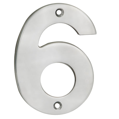 High quality image of Eurospec - Numerals Number 6/9 - Satin Stainless Steel | Sku. num10106-9sss | Trade Door Handles.