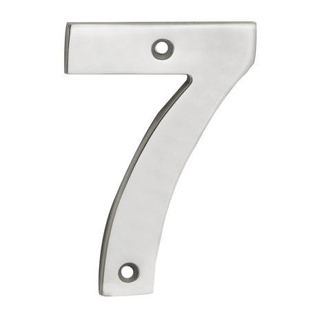 High quality image of Eurospec - Numerals Number 7 - Satin Stainless Steel | Sku. num10107sss | Trade Door Handles.