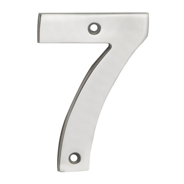 High quality image of Eurospec - Numerals Number 7 - Satin Stainless Steel | Sku. num10107sss | Trade Door Handles.