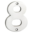 High quality image of Eurospec - Numerals Number 8 - Bright Stainless Steel | Sku. num10108bss | Trade Door Handles.