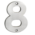 High quality image of Eurospec - Numerals Number 8 - Satin Stainless Steel | Sku. num10108sss | Trade Door Handles.