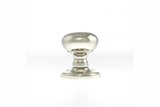 Quality image of Old English Harrogate Solid Brass Mushroom Mortice Knob on Concealed Fix Rose - Polished Nickel | Sku. oe58mmkpn | available from Trade Door Handles.