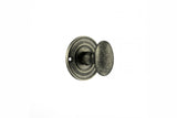 Quality image of Old English Solid Brass Oval WC Turn and Release - Distressed Silver | Sku. oeowcds | available from Trade Door Handles.