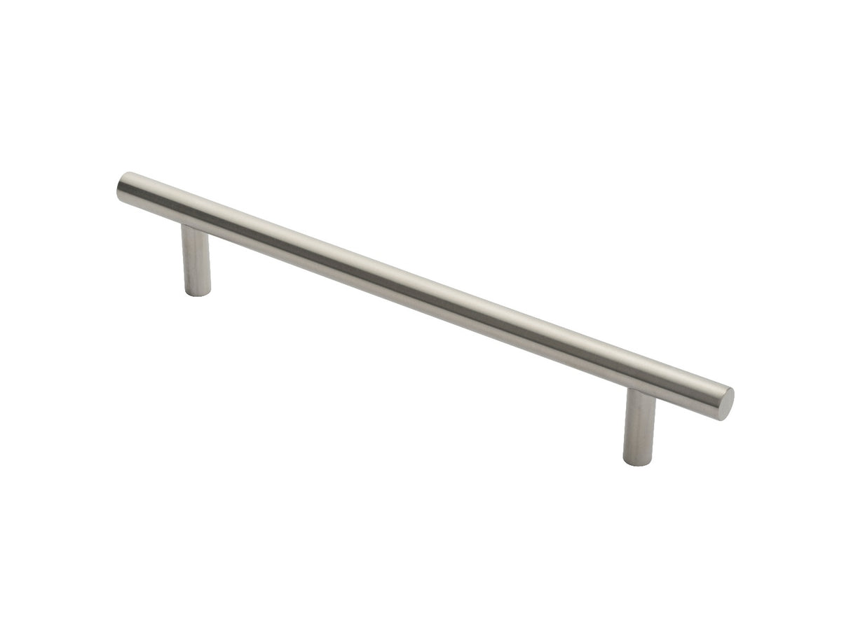 High quality image of Eurospec - 19mm Straight T Pull Handle 300mm Centres - Satin Stainless Steel | Sku. pat1300sss | Trade Door Handles.