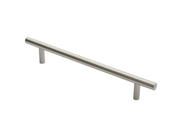 High quality image of Eurospec - 19mm Straight T Pull Handle 300mm Centres - Satin Stainless Steel | Sku. pat1300sss | Trade Door Handles.
