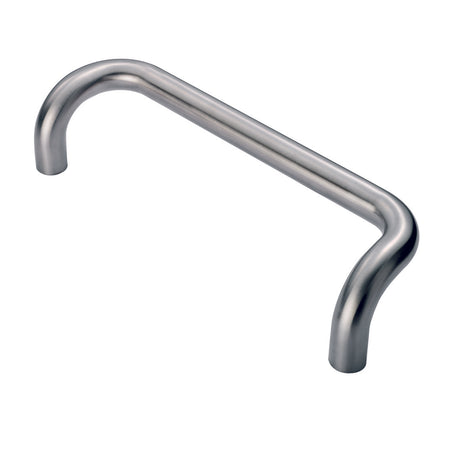 High quality image of Eurospec - 25mm Cranked Pull Handle 300mm Centres - Satin Stainless Steel | Sku. pbc1300sss | Trade Door Handles.
