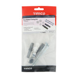 This is an image of Timco - Pan / Bidet Fixing Kit - Chrome Pan Kit - (2 PCS TIMpac) PBKCH