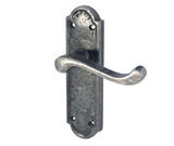High quality image of Frelan - Turnberry Suite Door Handle on Latchplate Pewter Sku. PEW301