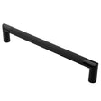 High quality image of Serozzetta - Mitred Lines Pull Handle - Matt Black | Sku. ph170bmb | Trade Door Handles.