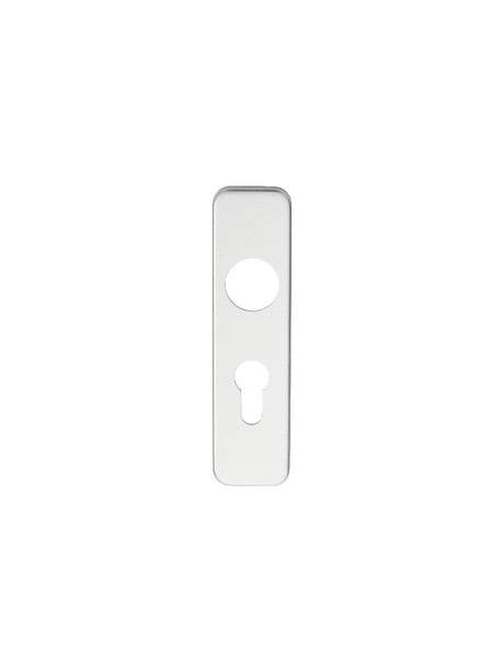 High quality image of Eurospec - Safety Lever Euro Lock Covers - Satin Anodised Aluminium | Sku. ple9001saa | Trade Door Handles.