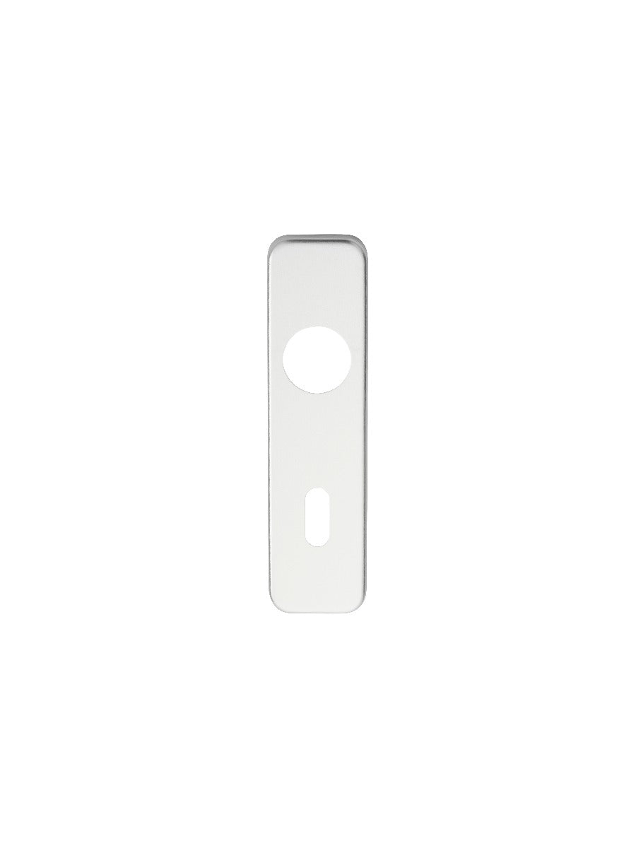 High quality image of Eurospec - Safety Lever Lock Covers - Satin Anodised Aluminium | Sku. plp9001saa | Trade Door Handles.
