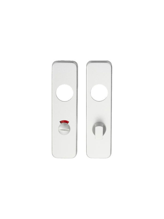 High quality image of Eurospec - Safety Lever Bathroom Covers - Satin Anodised Aluminium | Sku. plt9001saa | Trade Door Handles.