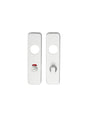 High quality image of Eurospec - Safety Lever Bathroom Covers - Satin Anodised Aluminium | Sku. plt9001saa | Trade Door Handles.