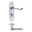High quality image of the PR0 - Project Range - Project Oxford Lever on Bathroom Backplate - 168mm x 42mm - Polished Chrome | Sku. pr013cp | available to order from Trade Door Handles.