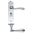 High quality image of the PR0 - Project Range - Project Arundel Lever on Bathroom Backplate - 180mm x 40mm - Polished Chrome | Sku. pr033cp | available to order from Trade Door Handles.