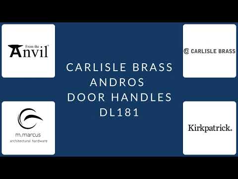 Carlisle Brass - Andros Lever on Latch Backplate - Polished Chrome