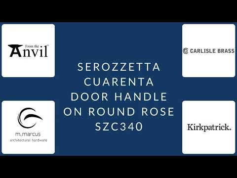 Serozzetta - Cuarenta Lever on Round Rose - Polished Chrome