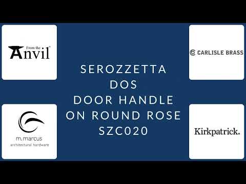 Serozzetta - Dos Lever on Round Rose - Satin Chrome