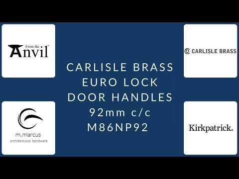 Carlisle Brass - Narrow Plate with Straight Lever 92mm c/c - Polished Brass