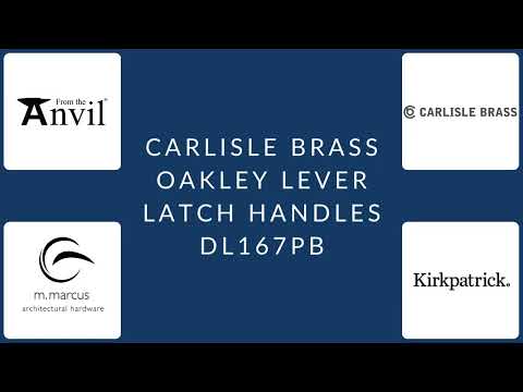 Carlisle Brass - Oakley Lever on Latch Backplate - Satin Chrome