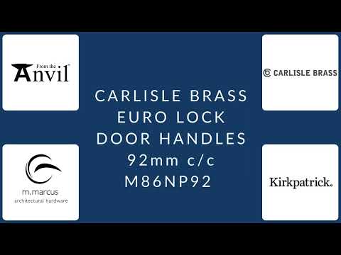 Carlisle Brass - Narrow Plate with Straight Lever 92mm c/c - Polished Chrome