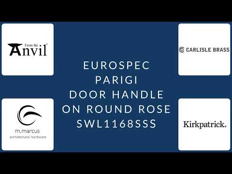 Eurospec - Steelworx SWL Parigi Lever on Rose - Satin Stainless Steel