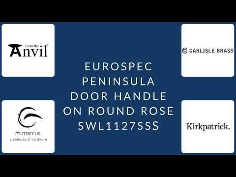 Eurospec - Steelworx SWL Peninsula Lever on Rose - Satin Stainless Steel