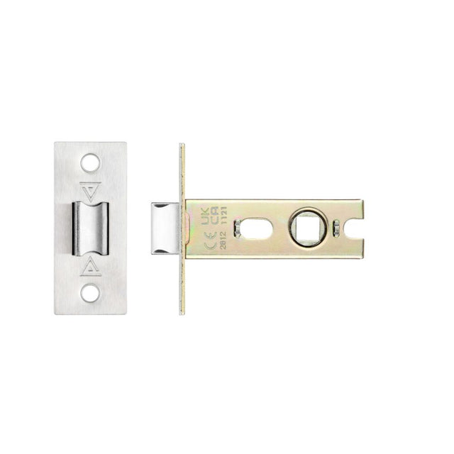 High quality image of the PR0 - Project Range - Project Tubular Latch 64mm - UKCA/CE, Square Forend - Stain Stainless Steel | Sku. prtl64fd-s-sss | available to order from Trade Door Handles.