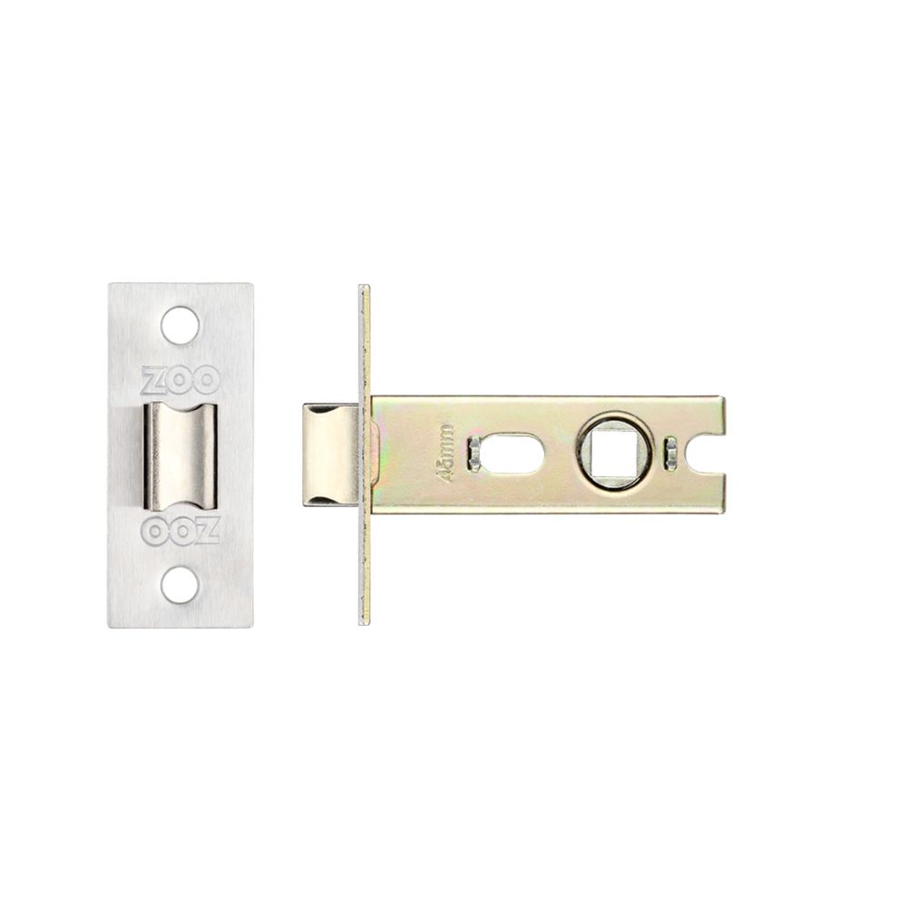 High quality image of the PR0 - Project Range - Project Tubular Latch 64mm - Bolt Through - Stain Stainless Steel | Sku. prtl64ss | available to order from Trade Door Handles.
