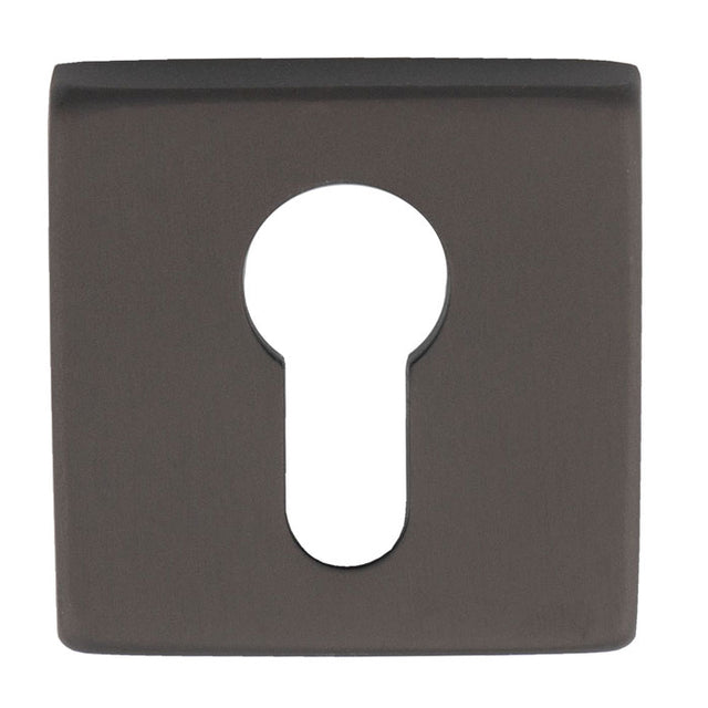 High quality image of Manital - Square Euro Profile Escutcheon - Anthracite | Sku. qe001ant | Trade Door Handles.
