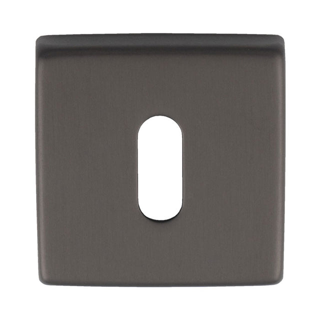 High quality image of Manital - Square Standard Key Escutcheon - Anthracite | Sku. qe003ant | Trade Door Handles.