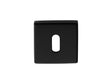 High quality image of Manital - Square Standard Key Escutcheon - Black | Sku. qe003blk | Trade Door Handles.