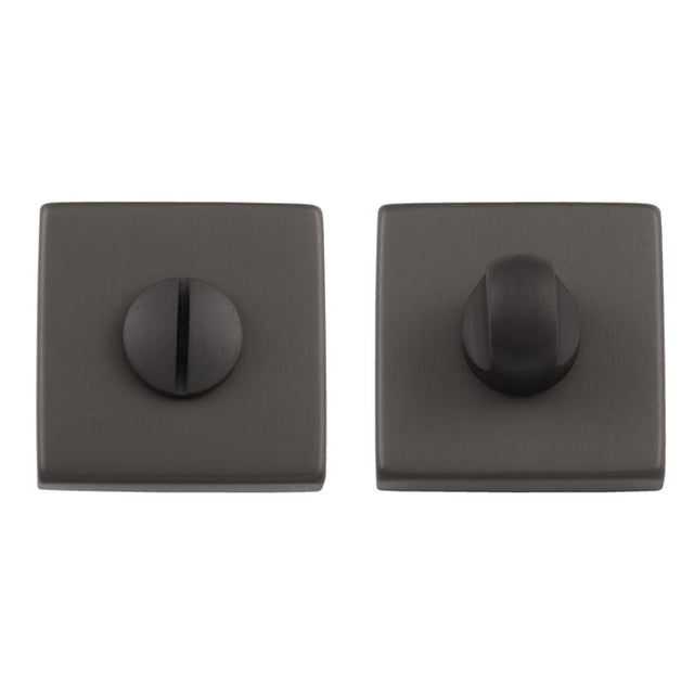 High quality image of Manital - Square Standard Turn and Release - Anthracite | Sku. qt004ant | Trade Door Handles.