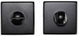 High quality image of Manital - Square Standard Turn and Release - Black | Sku. qt004blk | Trade Door Handles.
