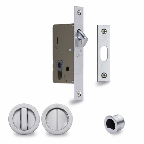 M.Marcus - SLD Lock C/W RD Privacy Turns 50mm Satin Chrome