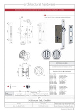 High quality image of M.Marcus - SLD Lock C/W RD Privacy Turns 40mm Matt Bronze | Sku. rd2308-40-mb | Trade Door Handles, Kendal.