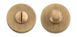 High quality image of Manital - Turn and Release on Concealed Fix Round Rose - Antique Brass | Sku.RE004AB | Trade Door Handles.