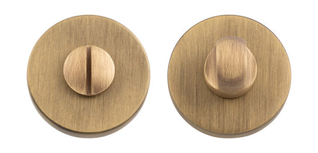 High quality image of Manital - Turn and Release on Concealed Fix Round Rose - Antique Brass | Sku.RE004AB | Trade Door Handles.