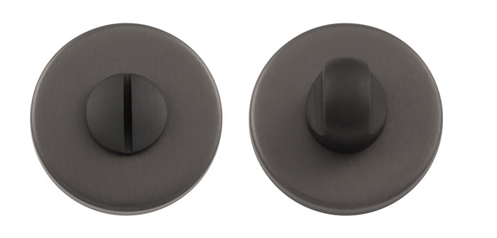 High quality image of Manital - Turn and Release on Concealed Fix Round Rose-Anthracite | Sku.RE004ANT | Trade Door Handles.