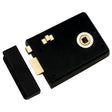 High quality image of Eurospec - Traditional Rim Latch - Black Japanned | Sku. rle8043jap | Trade Door Handles.