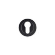 High quality image of the Rosso Maniglie - Euro Profile Escutcheon 50mm dia - Powder Coat Black | Sku. rm001pcb | available to order from Trade Door Handles.