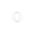 High quality image of the Rosso Maniglie - Euro Profile Escutcheon 50mm dia - Powder Coated White | Sku. rm001pcw | available to order from Trade Door Handles.